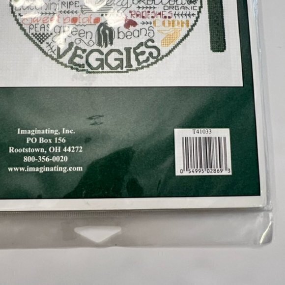 Imaginating Inc. Let's Eat Veggies #2869 K Cross Stitch Kit Sampler 2013 NEW Fun - Picture 5 of 6